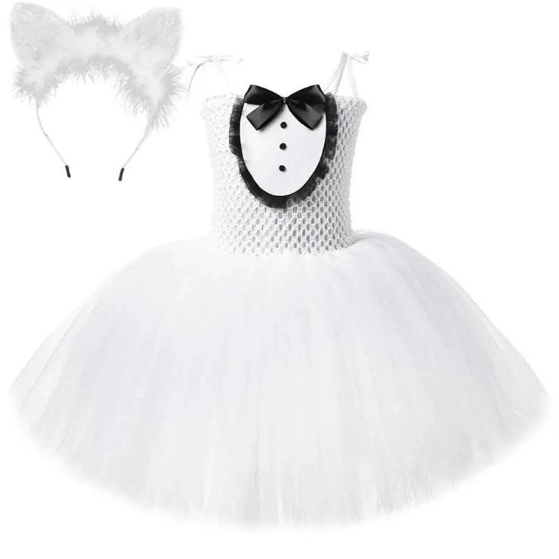 Wit Zwart Kat Tutu Jurk voor B - Baby Clothing Dresser recensie en prijs